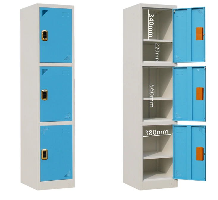 Современный дизайн, высококачественный стальной шкафчик для спальни в отеле, однодверный простой металлический шкаф