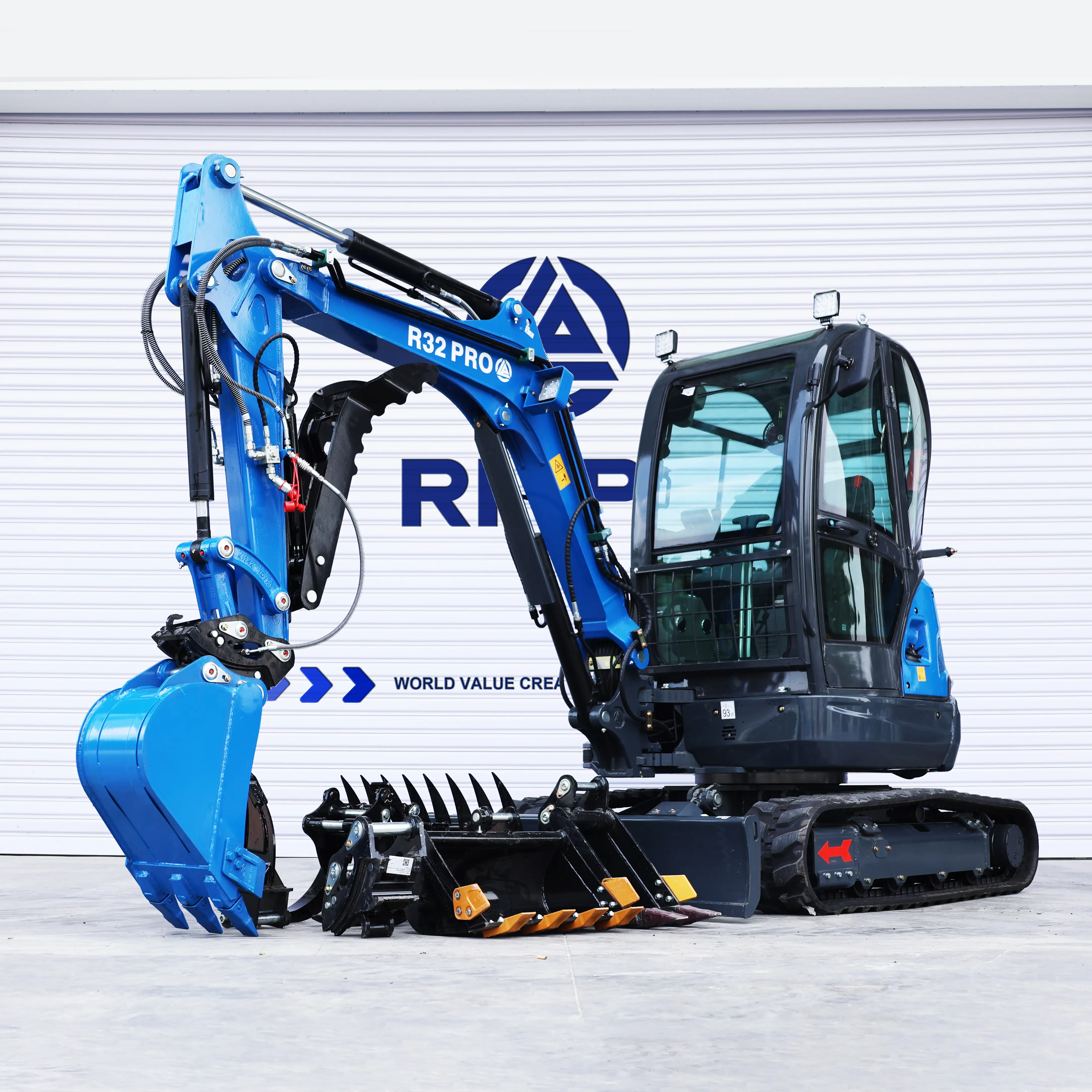 Rippa R32 Home Use Dig Excavator Household Scavatore Excavator 3.5Ton Kubota Engine Mini Excavator