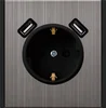 One German  socket with groundground and Double USB