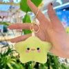 Boucle dorée étoile smiley vert clair