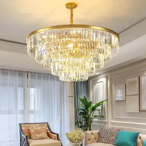 High Quality Modern Design Three-Layer Crystal Chandelier for Bedroom and Dining Room Small Size with Attractive Indoor Decor