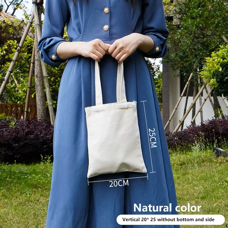 Custom Logo Cotton Canvas Tote Bags Wholesale Personalized