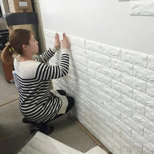 Diy Art Deco Home Decor Environmental Kids Room Decor 3d Foam Wallpaper 770 700 8mm Buy 3d Wall Brick Sticker Wall Paper Foam Pe Wallpaper Product On Alibaba Com