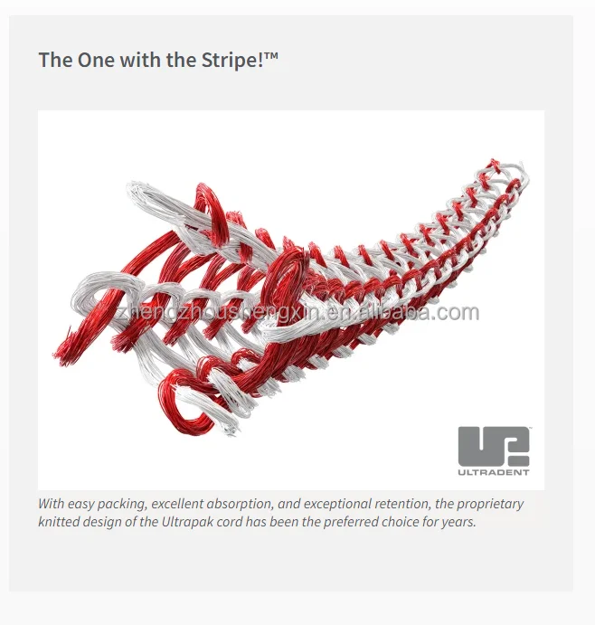 Ultradent Ultrapack Dental Retraction Cord Knitted Epinephrine Knitted Cord Ultradent Ultrapack