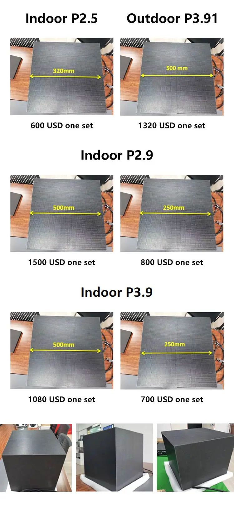 5000nits Advertising Led Video Wall P2.5 P3 P3.91 IP31 Flexible Acrylic Frame