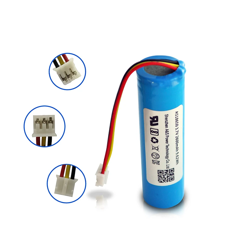 Manufacturer sales 3.7v 2600mah 9.62wh 18650 battery for fire alarm sensor