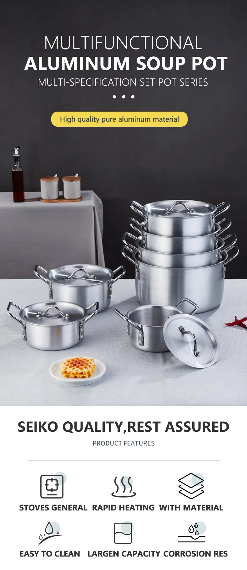 7pcs Aluminum Cooking Pot Set Cookware Pot Buy Pot Set,Cookware Set