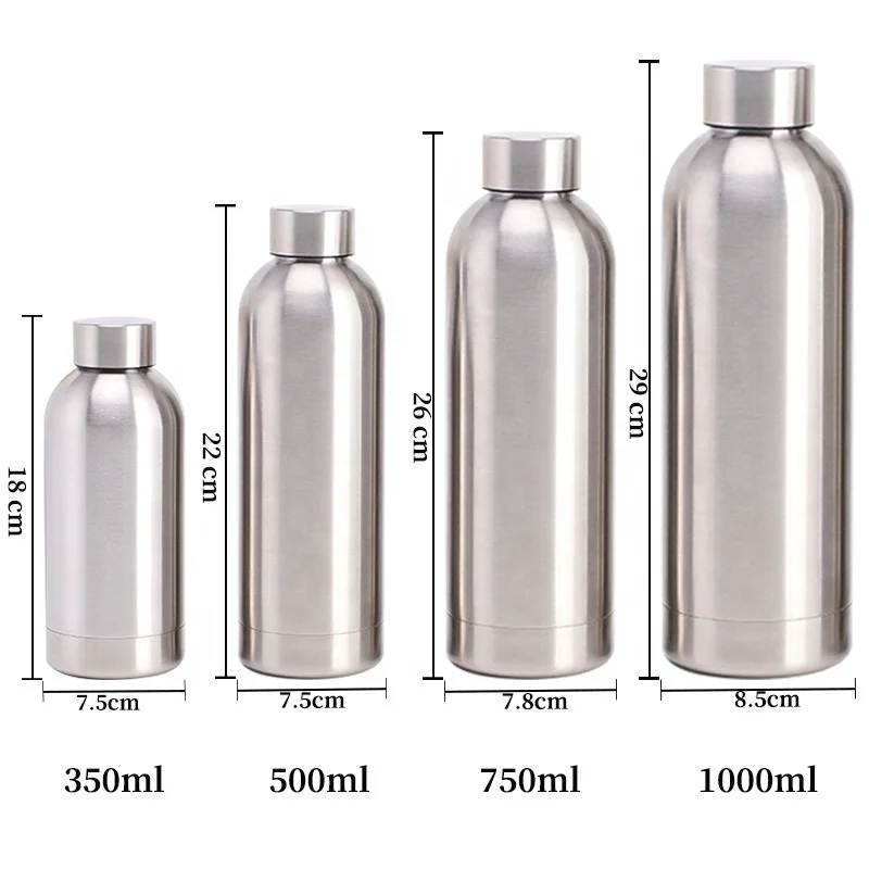 Customized logo 500 ml thermal vacuum gym double wall custom insulated drink water bottle stainless steel