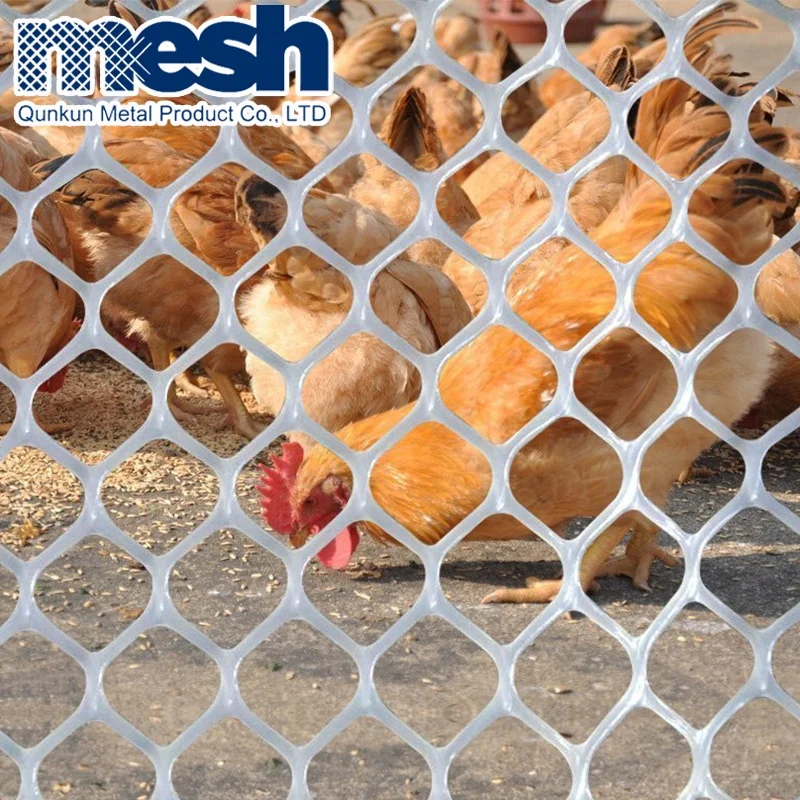 Extruded Polypropylene Flat Plastic Plain Mesh Netting Plastic Mesh