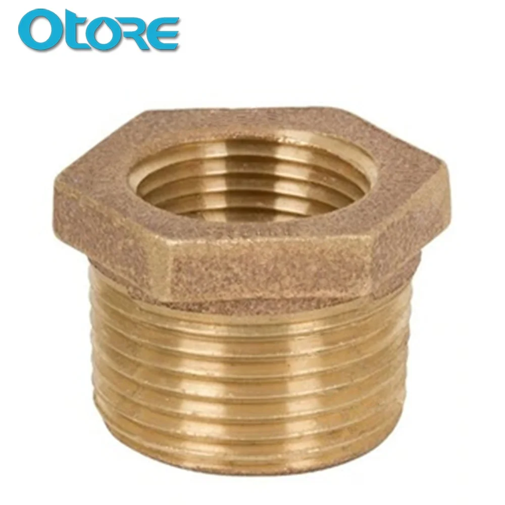 Otore Sand Casting Bronze Reducing Bushing Pipe Fittings 1/2" BSPP