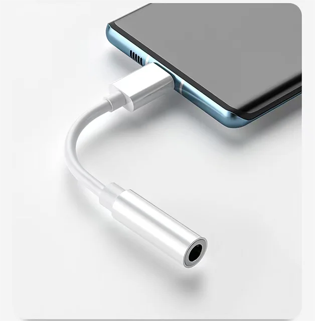 Stereo Earphone Cable Converter Type-C To 3.5mm Headphone Jack Adapter For iOS Android Mobile Phones