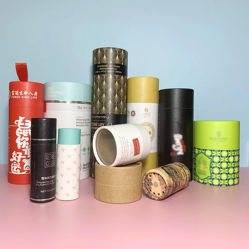 Packaging Tube for Cosmetic Soap Container Kraft Paper Luxury Cardboard PAPER Tube Custom Beauty Packaging Round JZPACKING