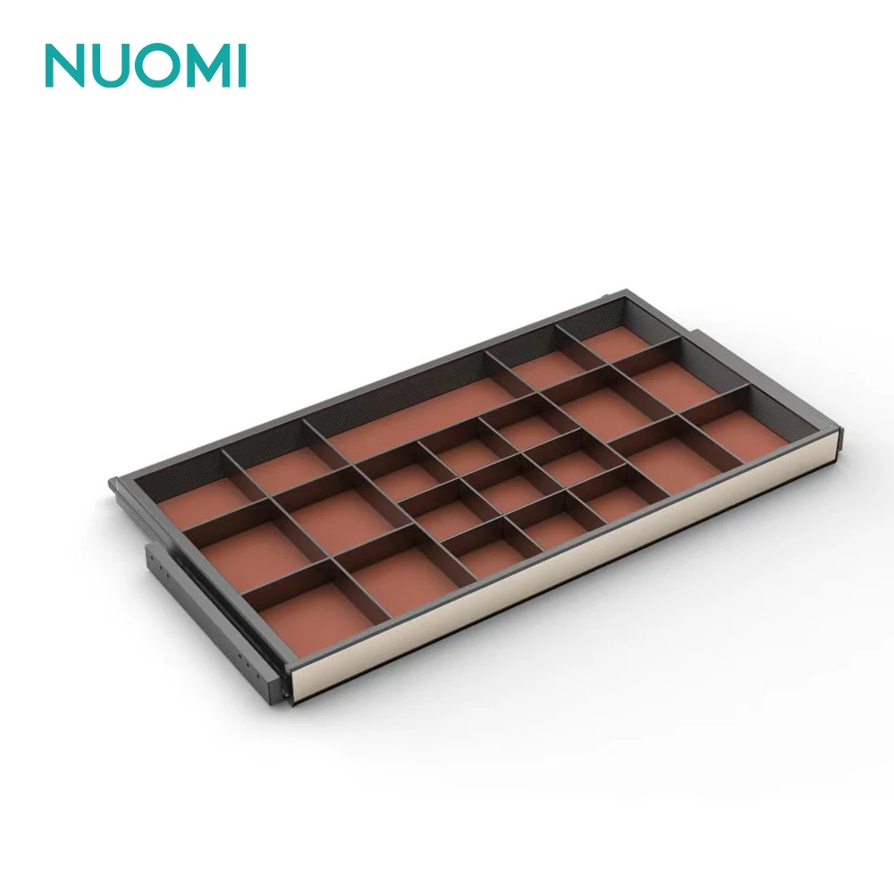 NUOMI JADE Series Minimalist Design Wardrobe Pull Out Display Sliding Wardrobe Fittings Pants Hanger Trousers Rack