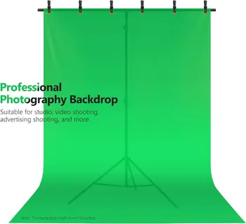 NEEWER T-Shaped Background Backdrop Support Stand Kit, 8.5ft/2.6m Tall Adjustable Tripod Stand and 5ft/1.5m Wide Crossbars with detail image