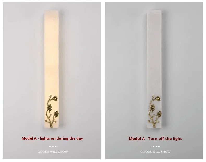 product new chinese style long strip led wall lamp aluminum 3000k warm modern living room background decoration slot inlaid high end-13