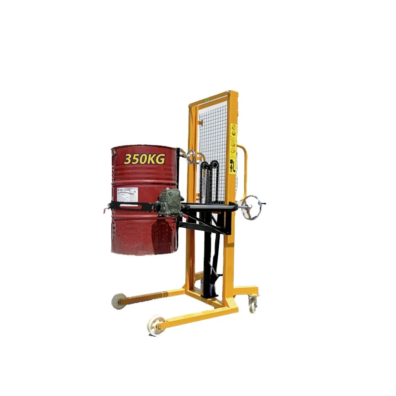 Container Stacker Hydraulic for Rolls Mini Lift 400Kg Fork Hand Truck Crane Electronic Drum Pallet