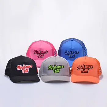 Wholesale High quality 3D embroidery Logo Plastic Buckle  Foam Mesh largest size full version of Trucker Hat custom LOGO