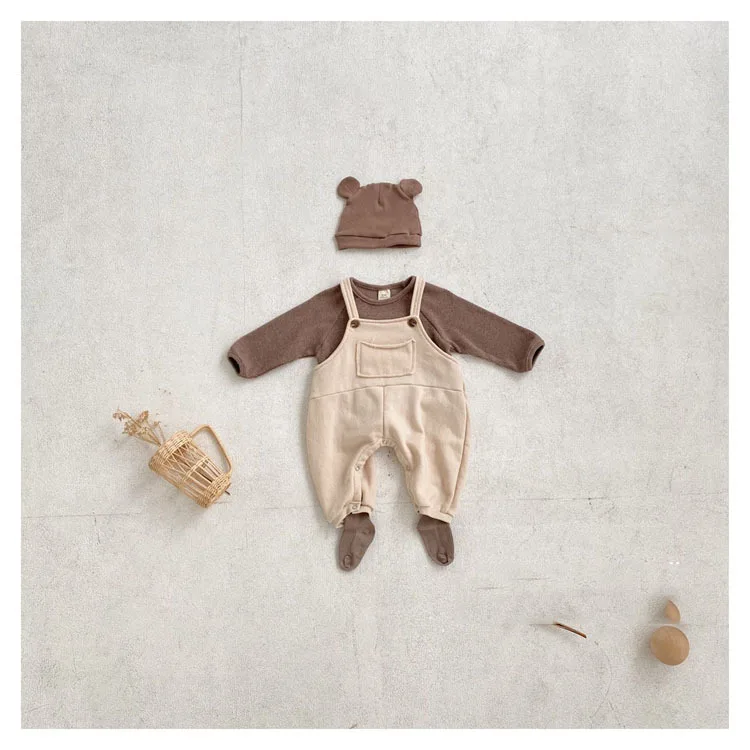 Комбинезоны с пряжкой для мальчиков и девочек на весну