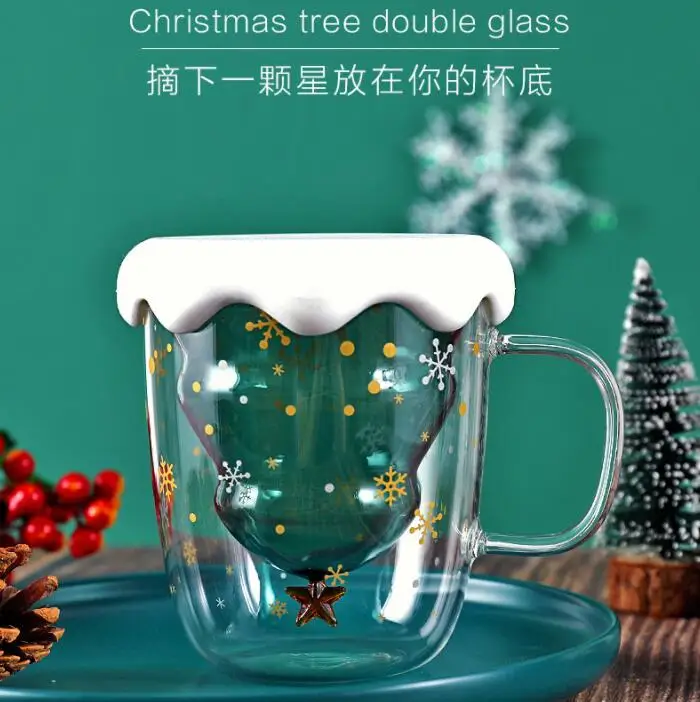 Buy Wholesale China New Deign Double Wall Glass Christmas Tree Bulk  Christmas Mugs Christmas Coffee Mugs & Glass Tumblers at USD 5.38