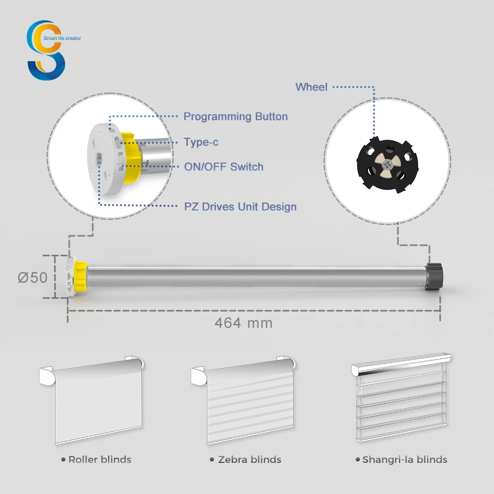 Shade Blinds Motorized Trapezoid Windows Dc Ac 12v Shutter Tubalar Tubular Roller Blind Motor for 25mm Tube