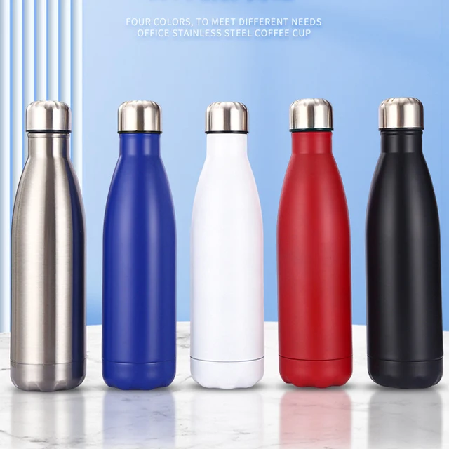 Custom Stainless Steel Cola Gym Sport Drink Bottle Double Wall Vacuum Seal Insulated Water Belly Cup Shape Gift Cup Production
