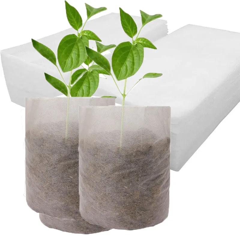 Vegetables Growing Seedling Planter Grow Bags 5 Gallon Foldable Breathable Biodegradable Eco-Friendly Garden Plant Growth