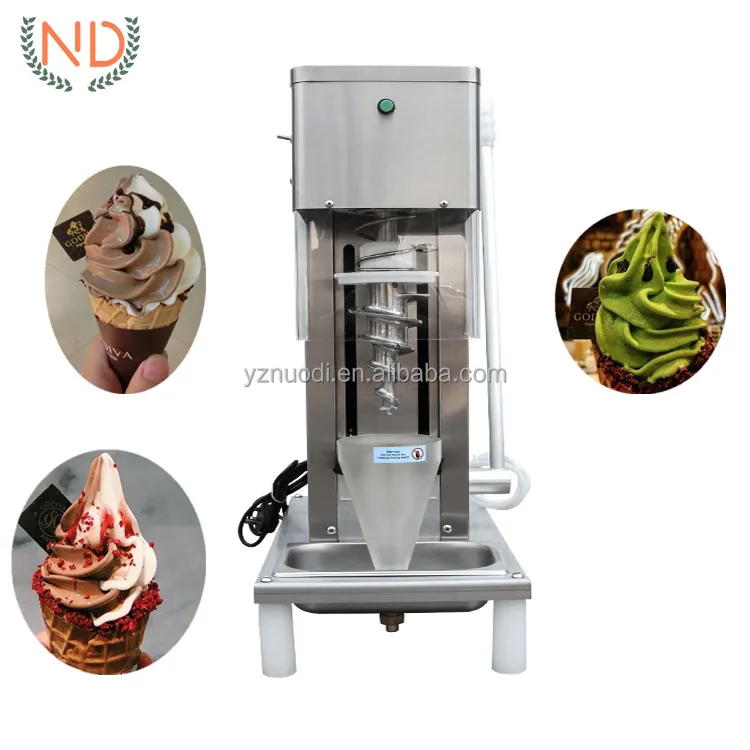 渦巻きフリーズアイスクリーム攪拌機 ヴィーガン スムージー ソフト