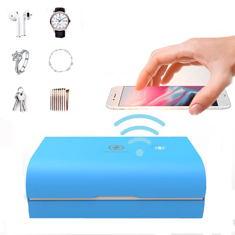Wholesale Cheap Multi Function Uv Sterilizers for Mobile Phones 10W Wireless Fast Charging Uv Sanitizing Box for Phone