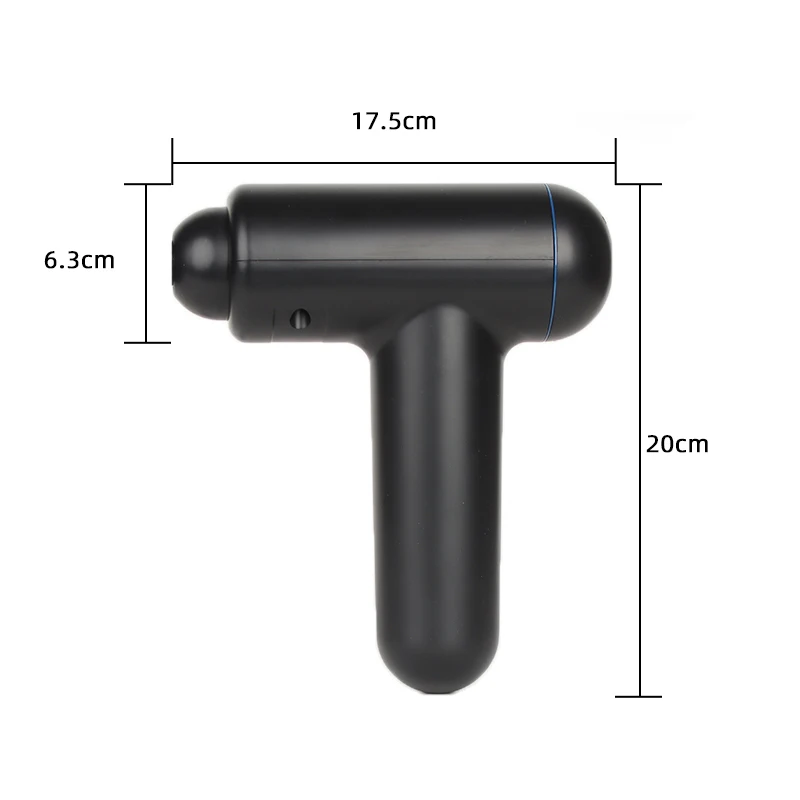 Professionel mini perkussivsmassagemaskine | 32 hastigheder med LCD-display og flere massehoveder