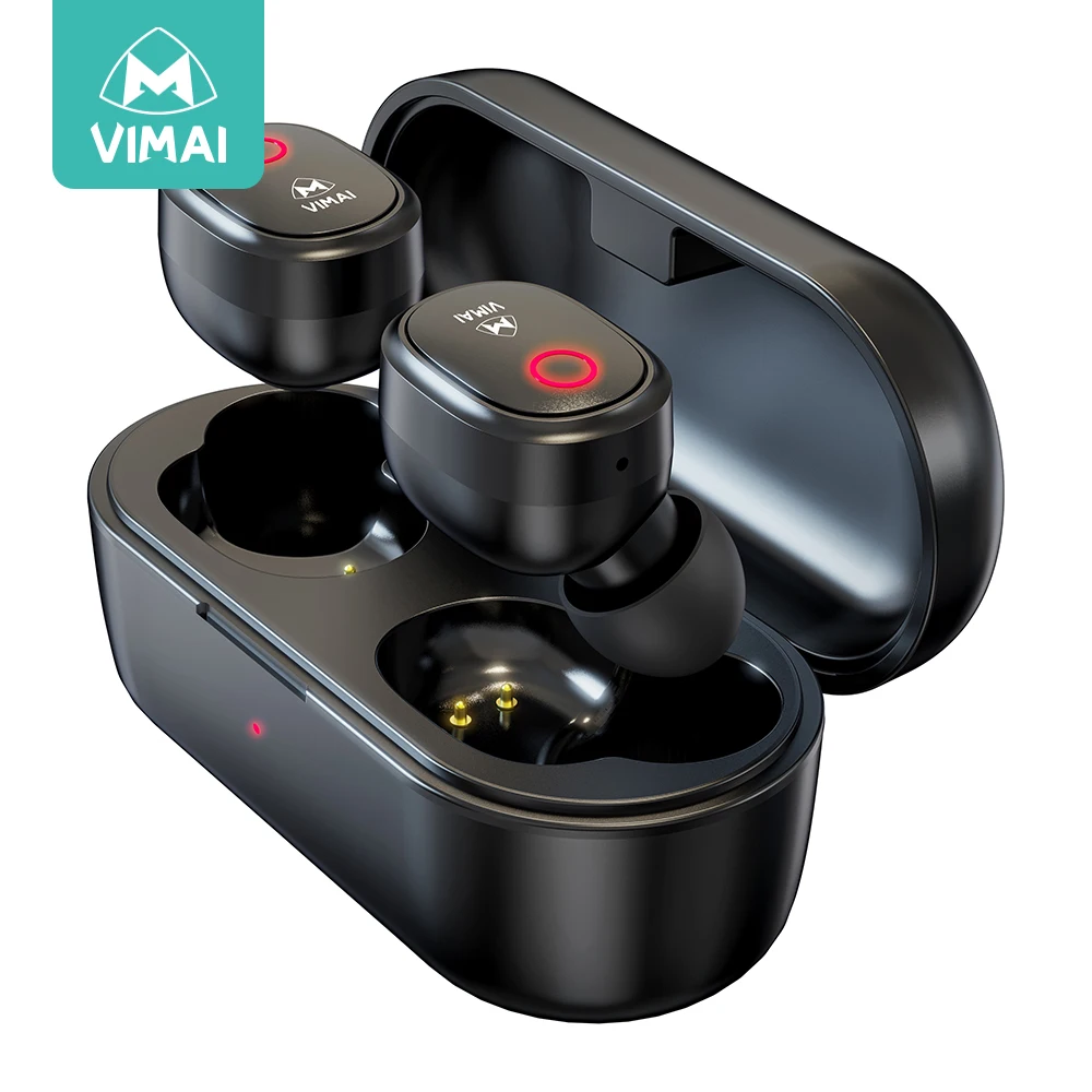 VIMAI Hi-Fi Sound Wireless Stereo Earbuds Earphone  Mini TWS 5.1 Handsfree Earphones for Smartphone Blue Tooth Earbuds Gaming Ea