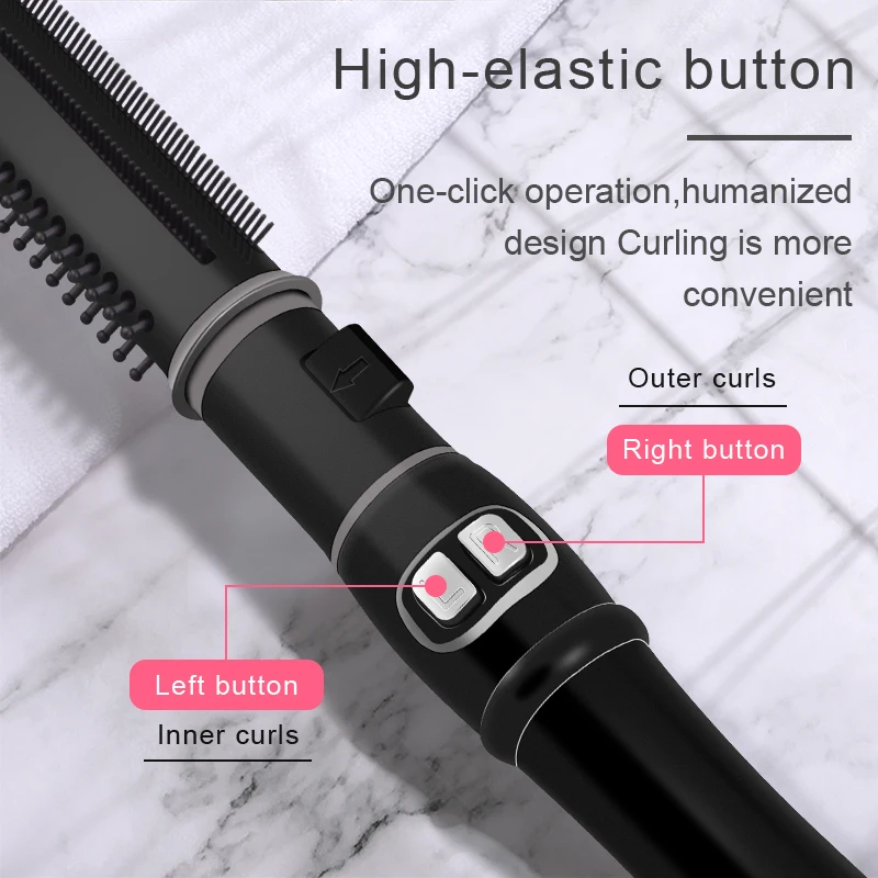 LiLiPRO Korea Technology Rotating Ionic Iron Hair Curling Roller Automatic Hair Curler
