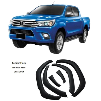 Pickup Trucks Car Accessories ABS injection Flare Wheel Arch Fender Flares for Toyota hilux revo 2016 to 2019
