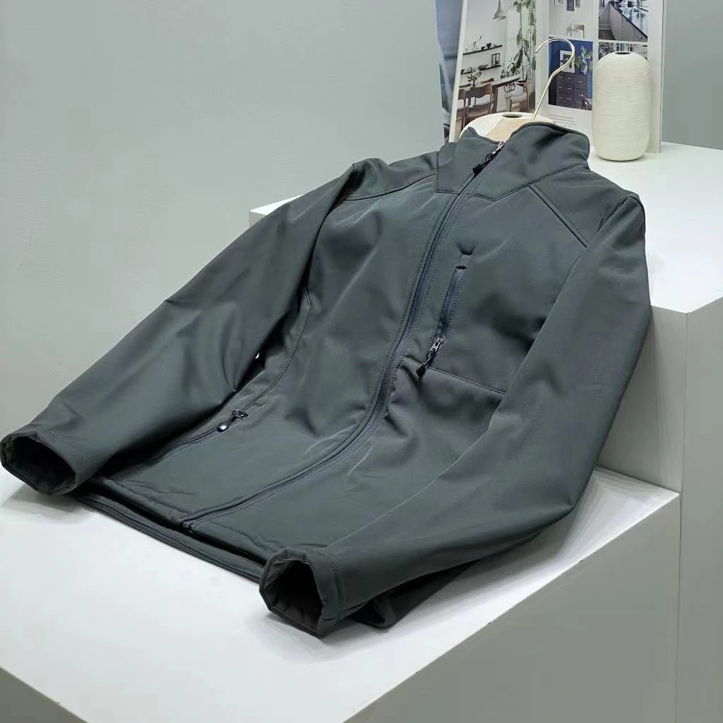 Stock Men Winter Waterproof Softshell Breathable Membrane 3Layers Bonded Fleece Windbreaker Outdoor Autumn Coat Jacket_voghion.com