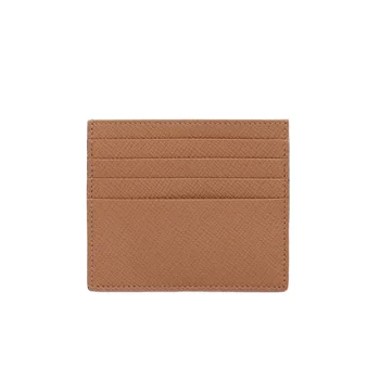 Custom Luxury Saffiano GENUINE LEATHER Man Mens Credit Card Holders Wallet for Men
