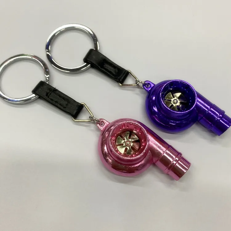 Engine Turbine Keychain Creative Car Modification Keychain Turbo Whistle Keychain for Auto Enthusiasts
