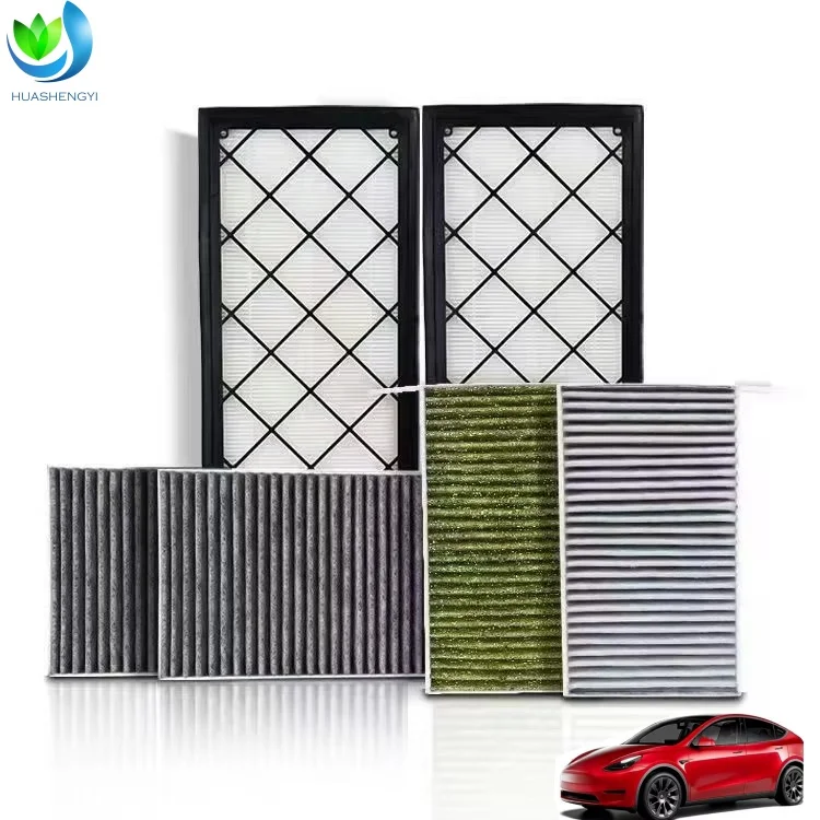 Factory Outlet Cabin Filter Air Conditioning Filter Element  for Tesla Model Y/3 ATC Fitment OE 1658375-00-A & 1107681-00-A