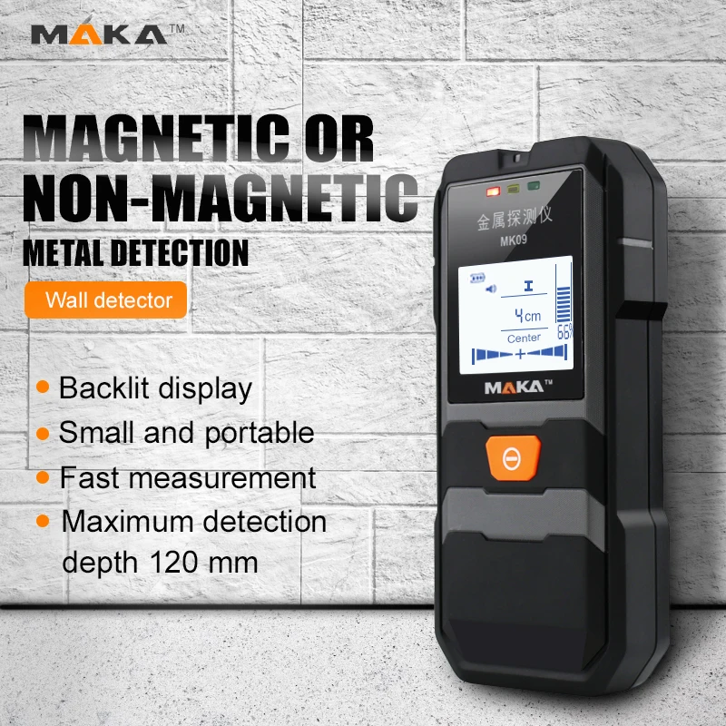 MAKA Kids/MK09 Горячая продажа Электрический настенный провода детектор металла стены стадоискателя дюбелей finder детектор