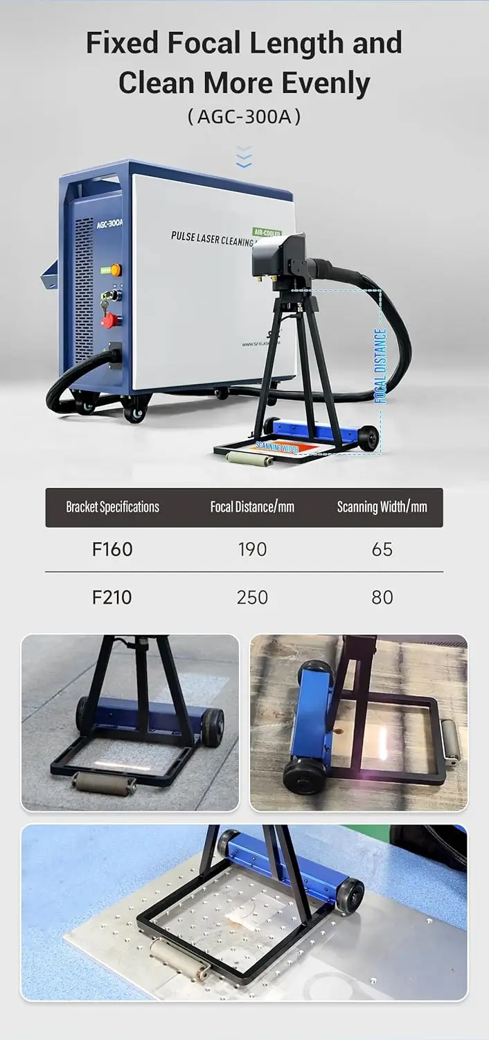 Handheld JPT Pulse Laser Cleaner 100w 200w 300w 500w Lazer Rust Removal Metal Mold Wood Oxide Paint Remover Cleaning