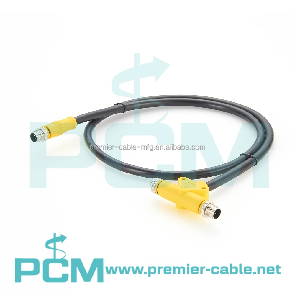 Rail industry M12 K-Code M12 K-Code Motor Power Cable Supplier supplier