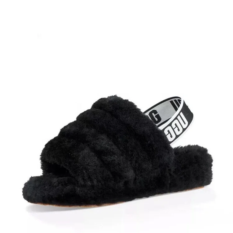 custom fur slides