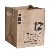 High Quality 2024 China New Design Eco Friendly Customizable Fabric Hessian Jute Bag for Storage