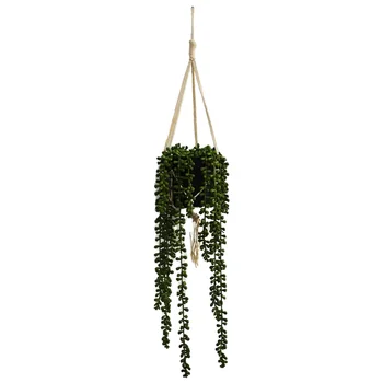Online retail hot items Artificial succulent hanging basket vine plants for garden decoration