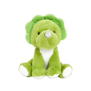 Hot Sale Sitting Triceratops Plush Toy with PP Cotton Filling Great Gift for Kids