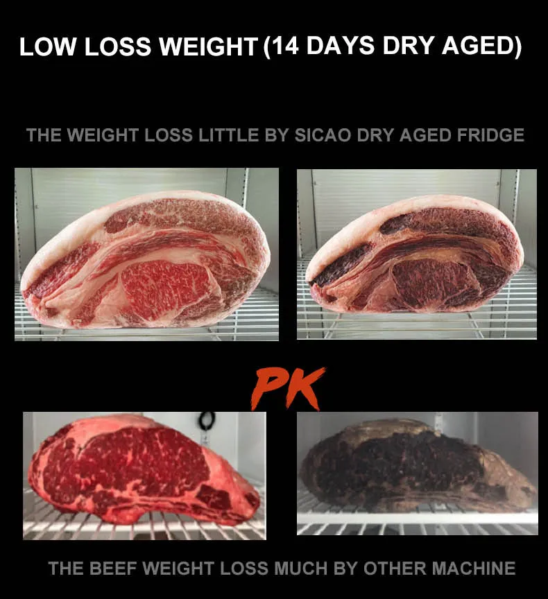 Steak Dry Aging Refrigerator 125L Meat Curing Aging Cabinet dry age fridge