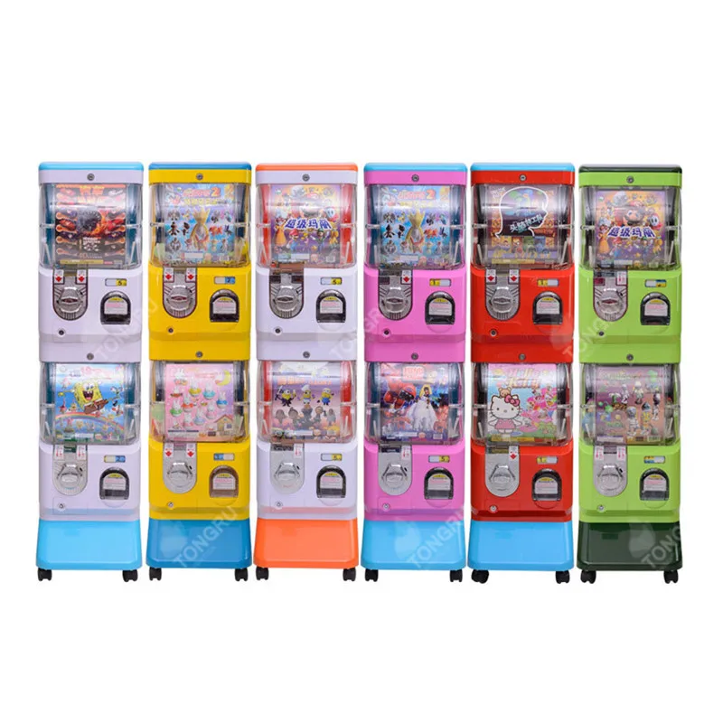 Clear Color Coin-Operated  Vending Machine Gotcha Toy Distributor with Colorful Capsule Original Product Genre