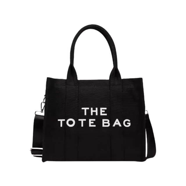 Customized Recyclable Canvas Handbag Diagonal Cross Tidal Shoulder Bag and Letter Tote Bag