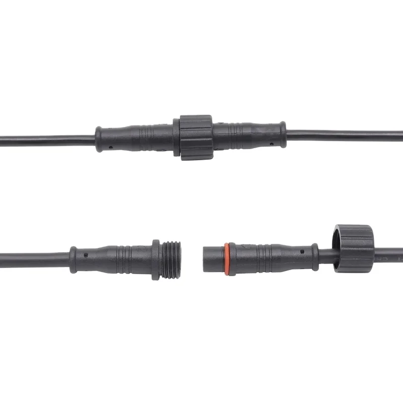 AOHUA Factory Sales Sensor Connector Cable IP65  M12 1 2 3 4 5Pin Male Female Plastic Circular PVC Connector  Molded Cable