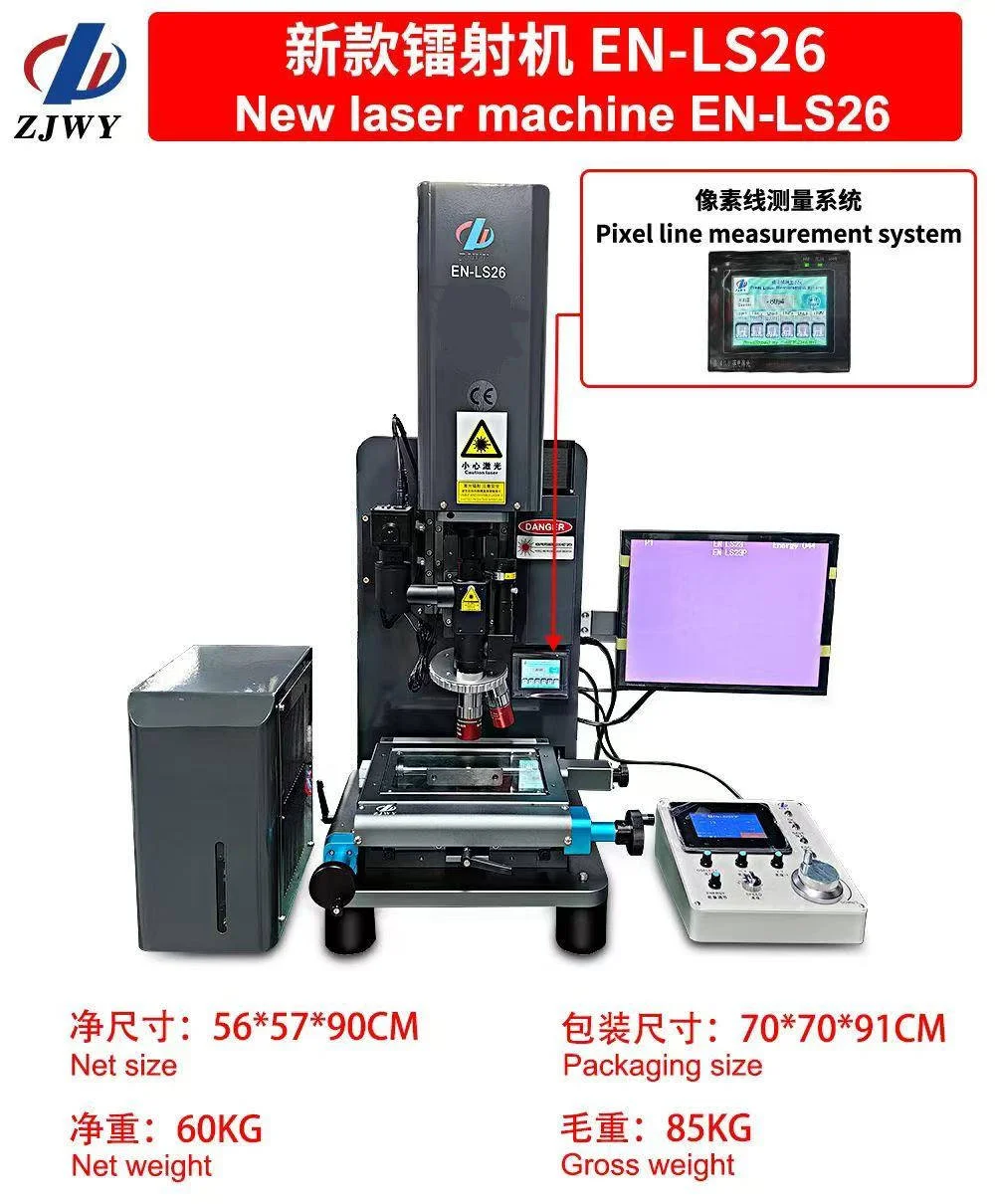ZJWY EN-LS26 Manual Regulation Oled/lcd Ito Laser Bonding Machine for Phone Cop Cog Cof for Ip Pixel for Sm Screen Line Repair