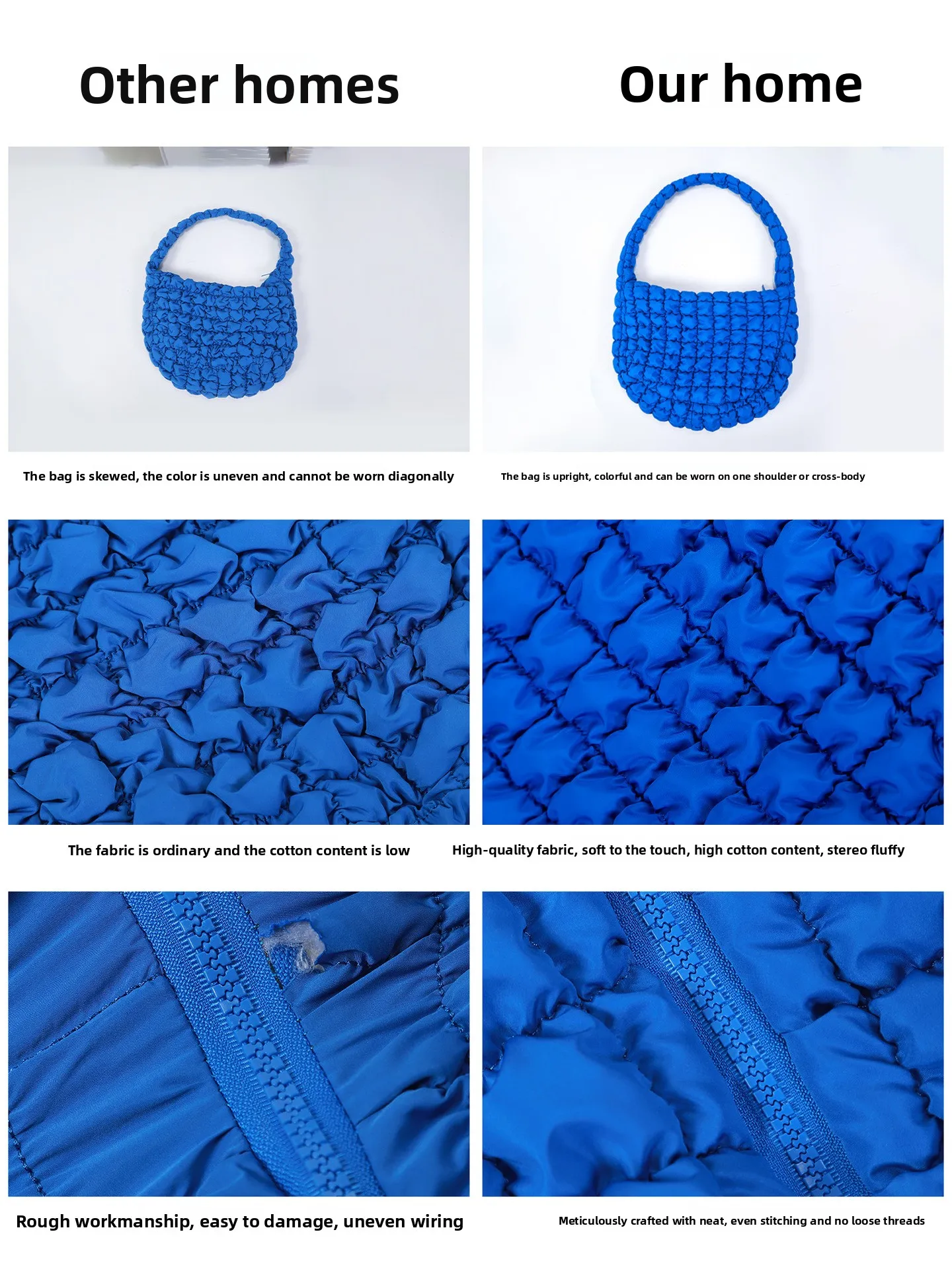 YIYIDSTO Upgraded Cloud-style Simple Fashion Shoulder Dumpling Bag Large-capacity Polyester Women's Bag Zipper Closure Single