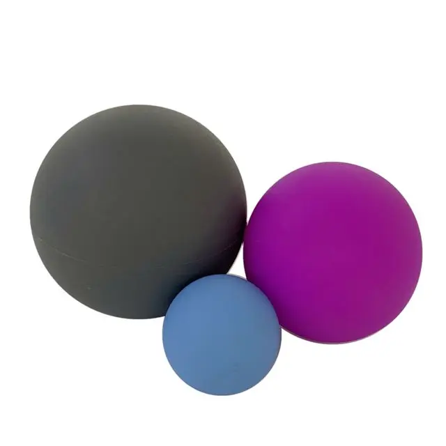 Custom Deep Tissue Mini Neck Foot Hand Wall Rolling Silicone lacrosse Massage Ball Set